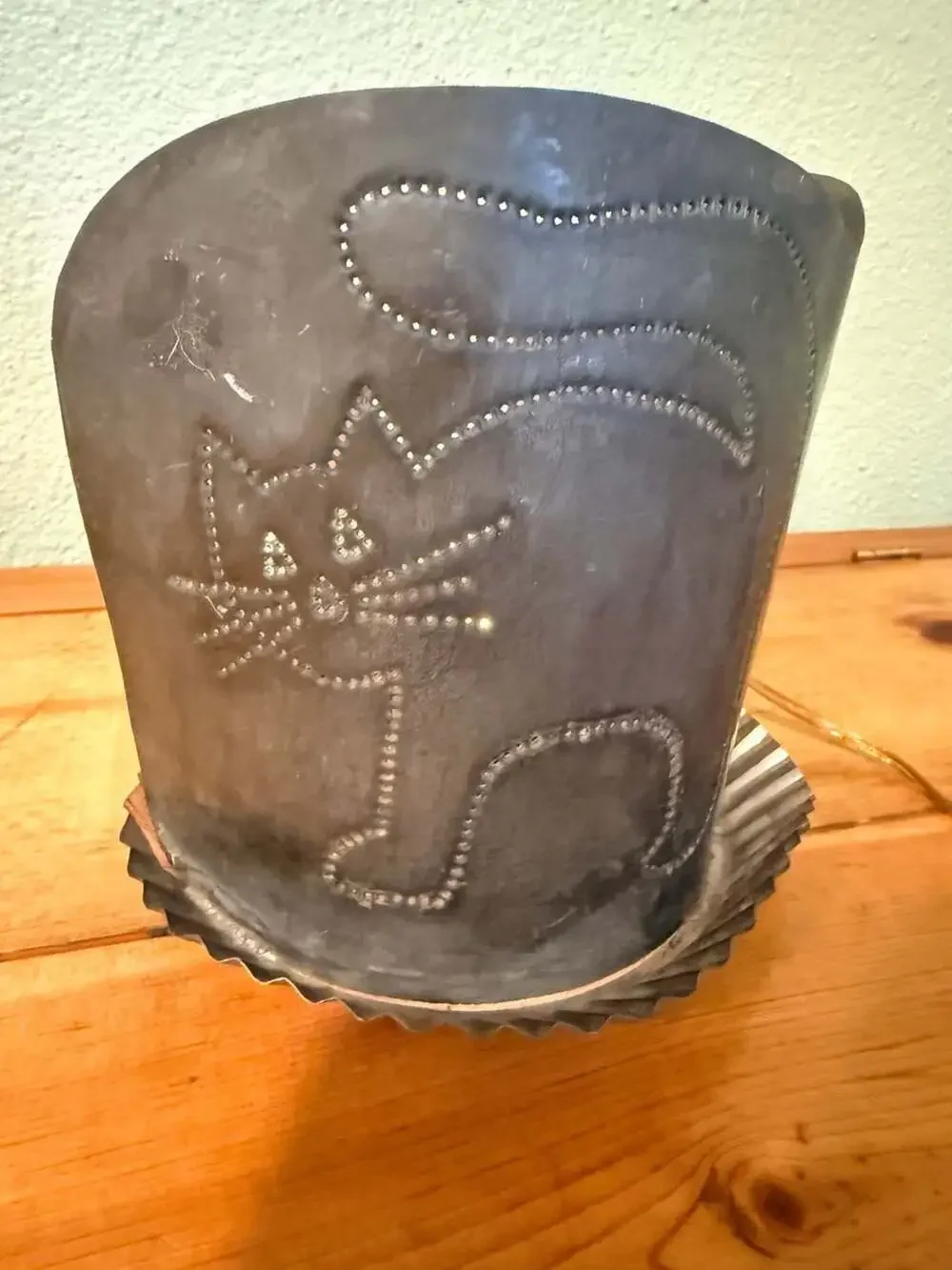 Tom Metal Pumpkin and Cat Halloween Lantern Light